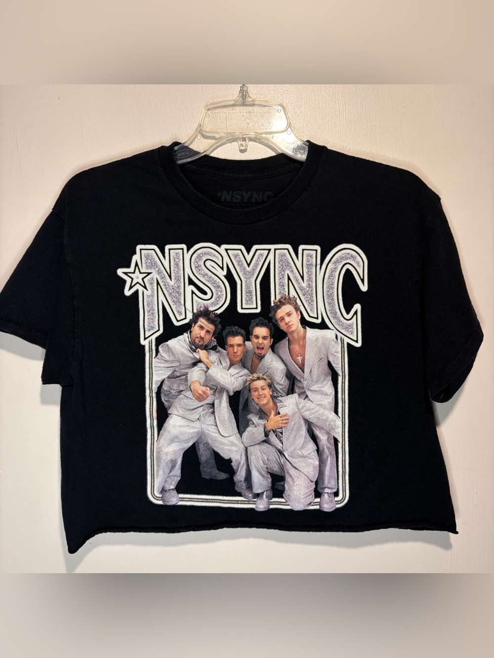 NSYNC 90’s 2000’s Short Sleeve Crewneck Cropped Fit Cotton T-Shirt Size M